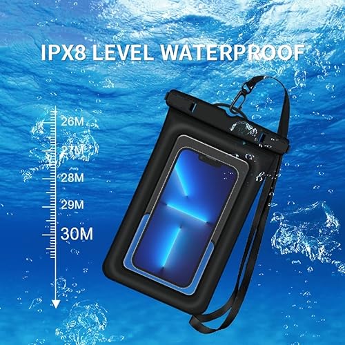 Miniatura 5 de CANSHOW Floating IPX8 Phone PouchBag 2Pack XL Waterproof Cell Phone Case Dry Bags for iPhone 14 Pro Max 1312 11 Galaxy S23 UltraDetachable Lanyard