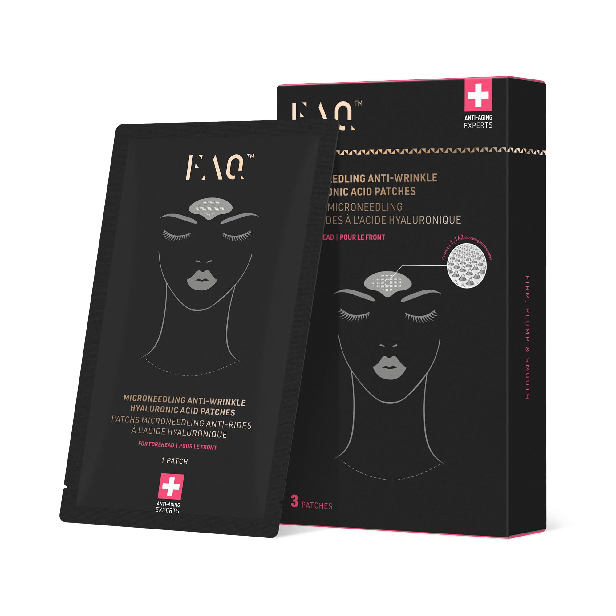 FOREO FAQ Microneedling Anti-Wrinkle Hyaluronic Acid Patches For Forehead - Face the Future