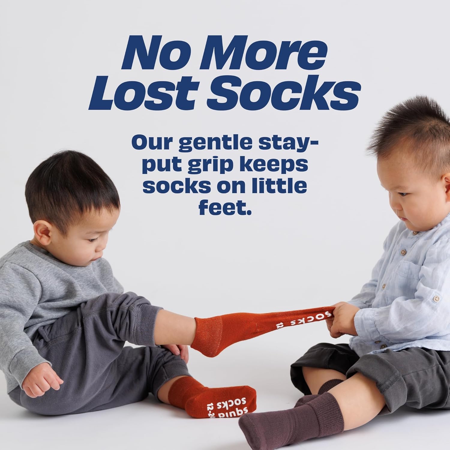 squid socks Viscose from Bamboo Socks | 0-6M, 6-12M, 12-24M, & 2T-3T | Socks that Stay On - Image 2