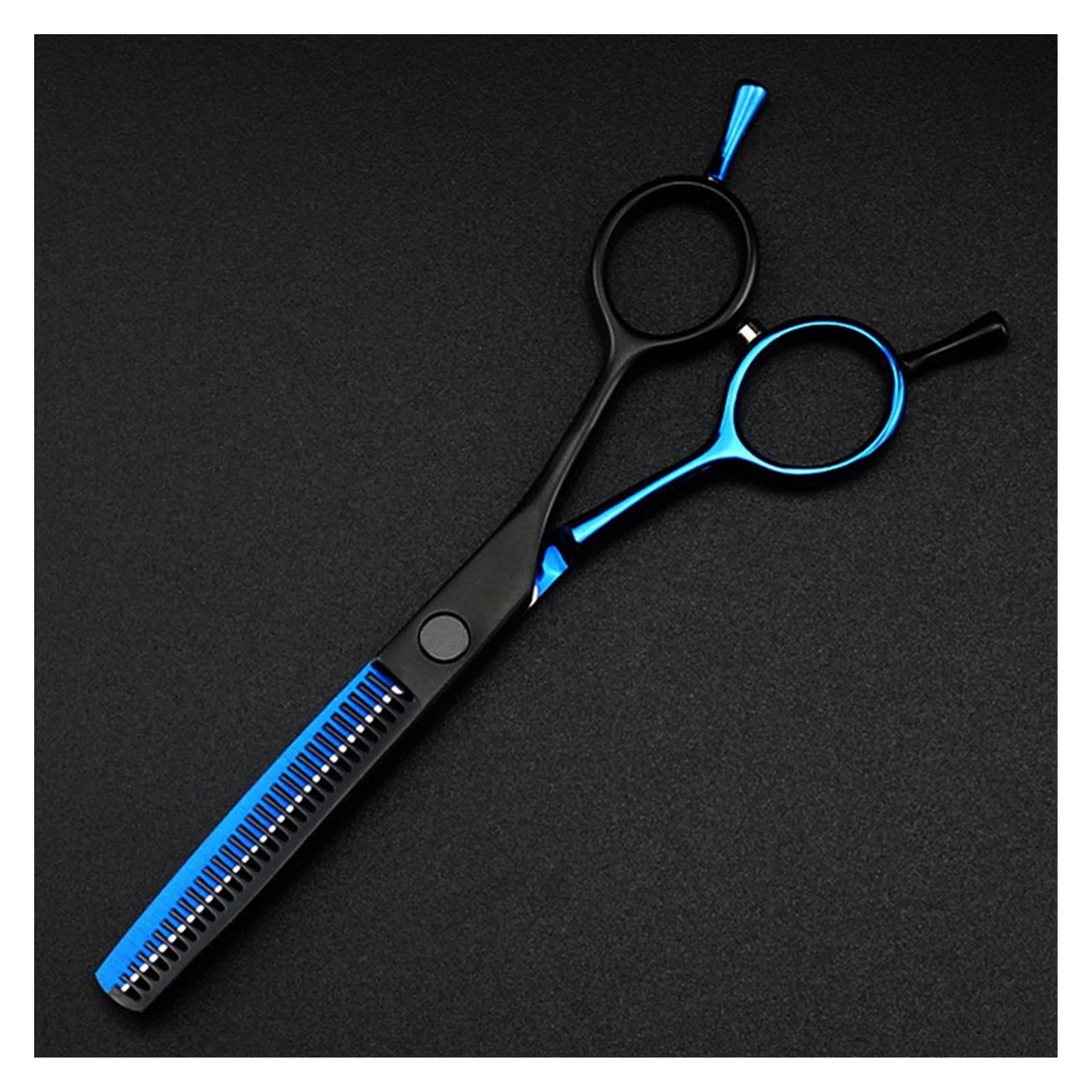 Gzslkscd Thinning Shears For Hair Cutting 5.5 Inch Blue And Black Hair Clippers, Scissors For Haircuts, Haircuts, Hairdressing Scissors, Hairdressers Scissors Hair Cutting Kit (Color : ) ( B)