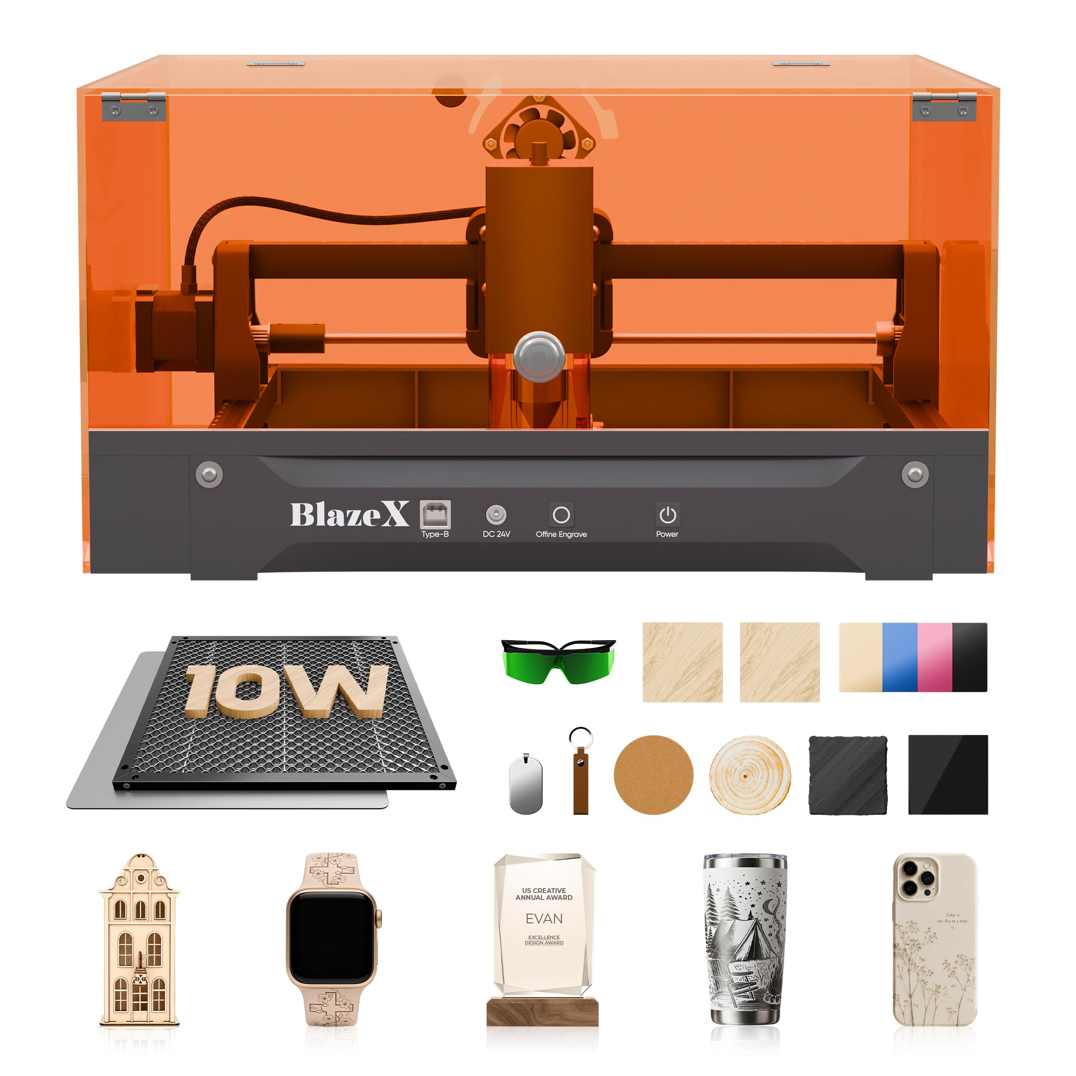 BlazeX M3 10W Laser Engraver Machine
