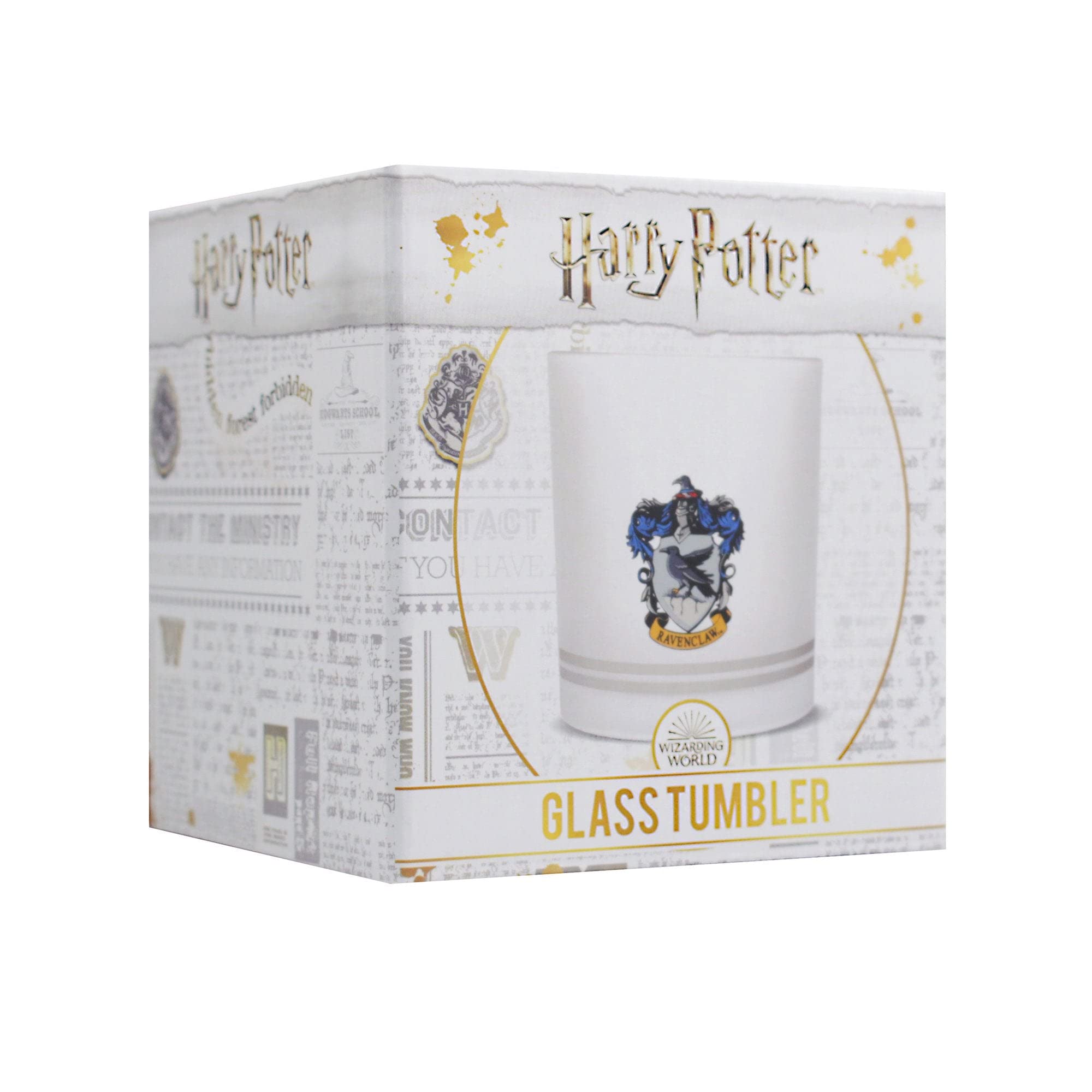 Half Moon Bay Ravenclaw Trinkglas – Offizielles Harry Potter Lizenzprodukt, Mattiert, Mit Hauswappen, In Geschenkbox