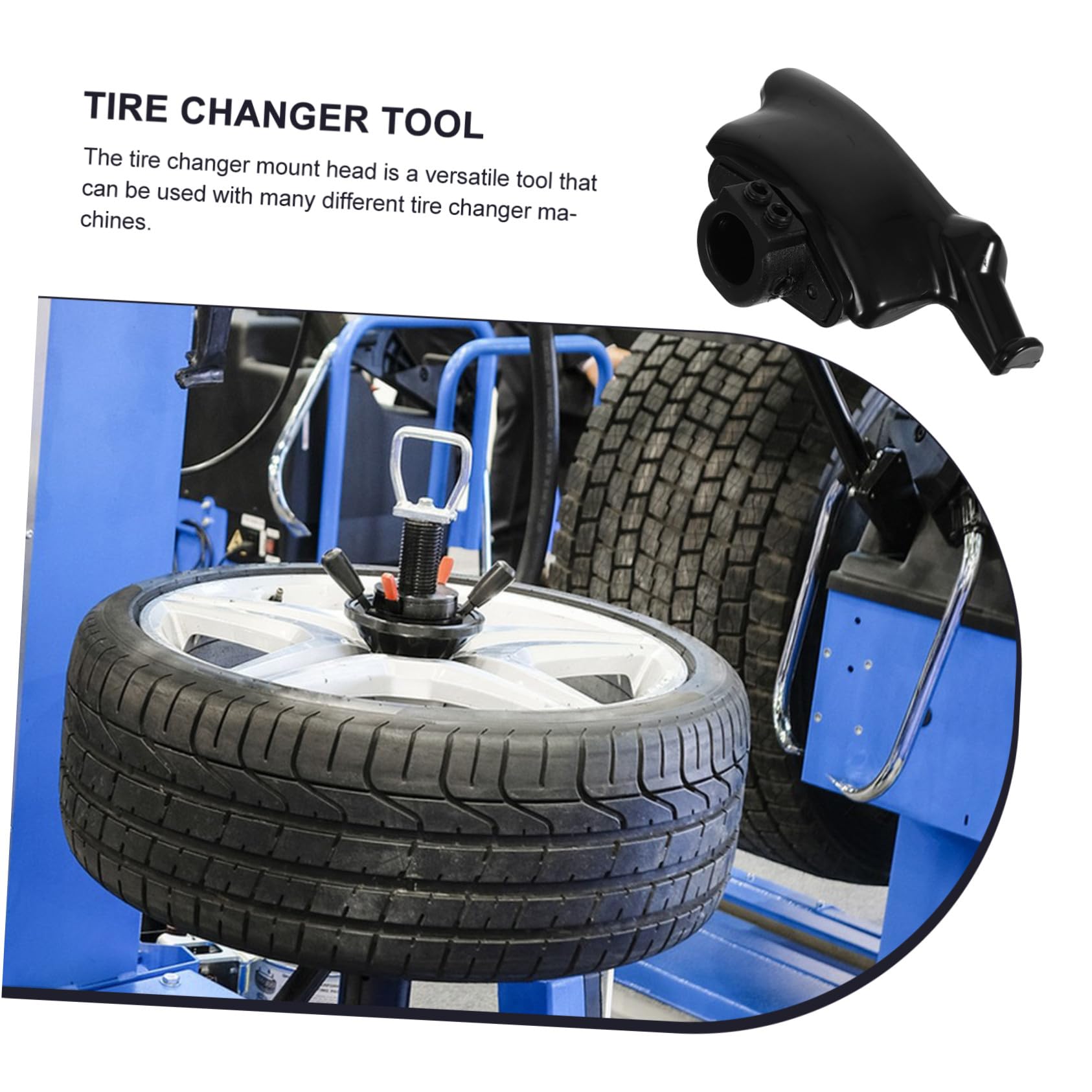 Accessoire pour Facile à Manœuvrer Noir en Nylon et Fer, Outil de Changement de Pneu Diamètre 30mm pour Montage et Démontage Sûr des Roues Délicates