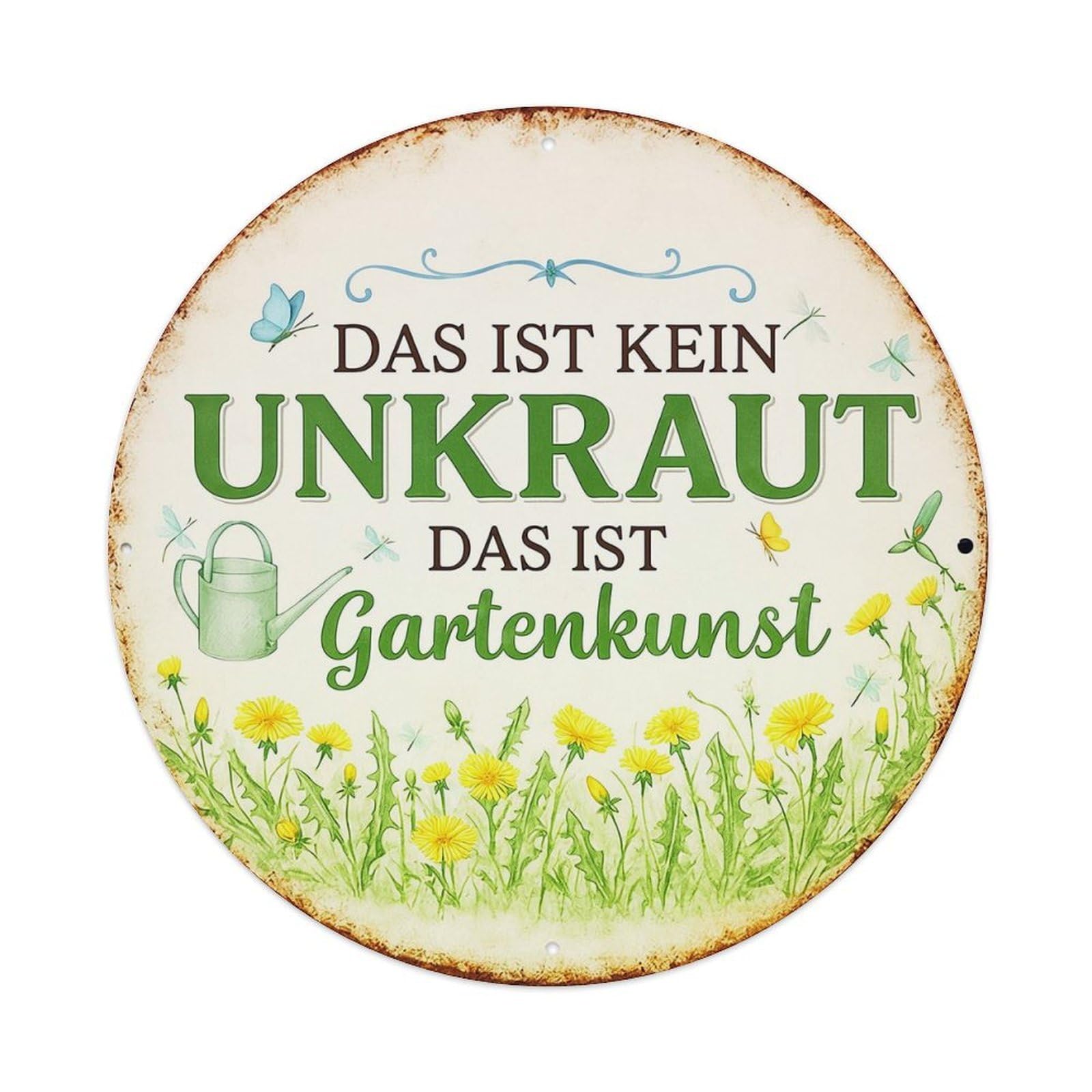 Jdyansheng Vintage Das Ist Kein Unkraut Gartenkunst_1 Tin Sign Metal Poster Metal Signs For Home Man Cave Bar Cafe Kitchen Laundry Room Wall Decorations 8X8 Inches