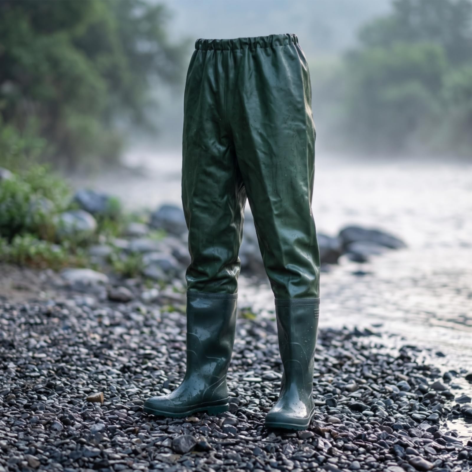 Harilla Wader da Pesca per Adulti Pantaloni da Wading Stivali Integrati Tuta Impermeabile Cuciture Sigillate Fit Comodo Materiale Plastico Adatti a Pesca in