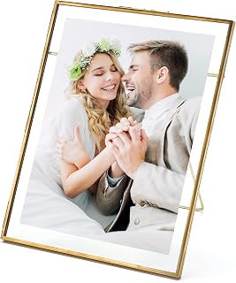 Rising Star Messingrahmen, Einzel-Bilderrahmen, 20,3 x 25,4 cm, goldfarbenes Metall, Pressglas