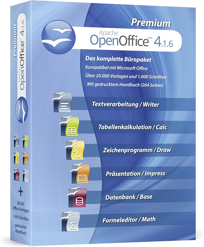 Open Office Premium 2021 Home Student Professional - Inkl. gedrucktes ...