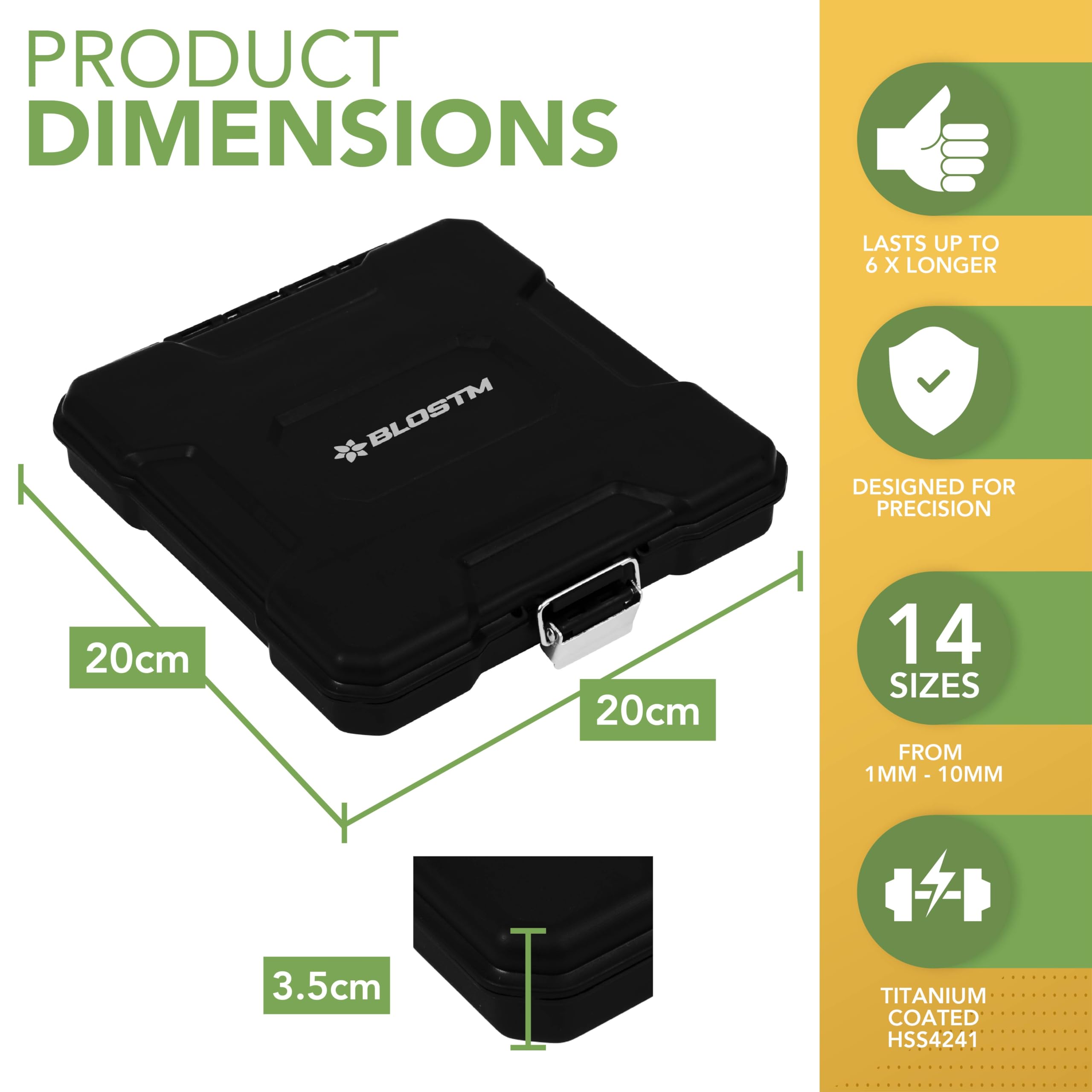 Set 100pz 99 Punte Per Trapano Hss Dorate In Titanium 1.5mm - 10mm Proessionali - - PagineGialle - Foto 8