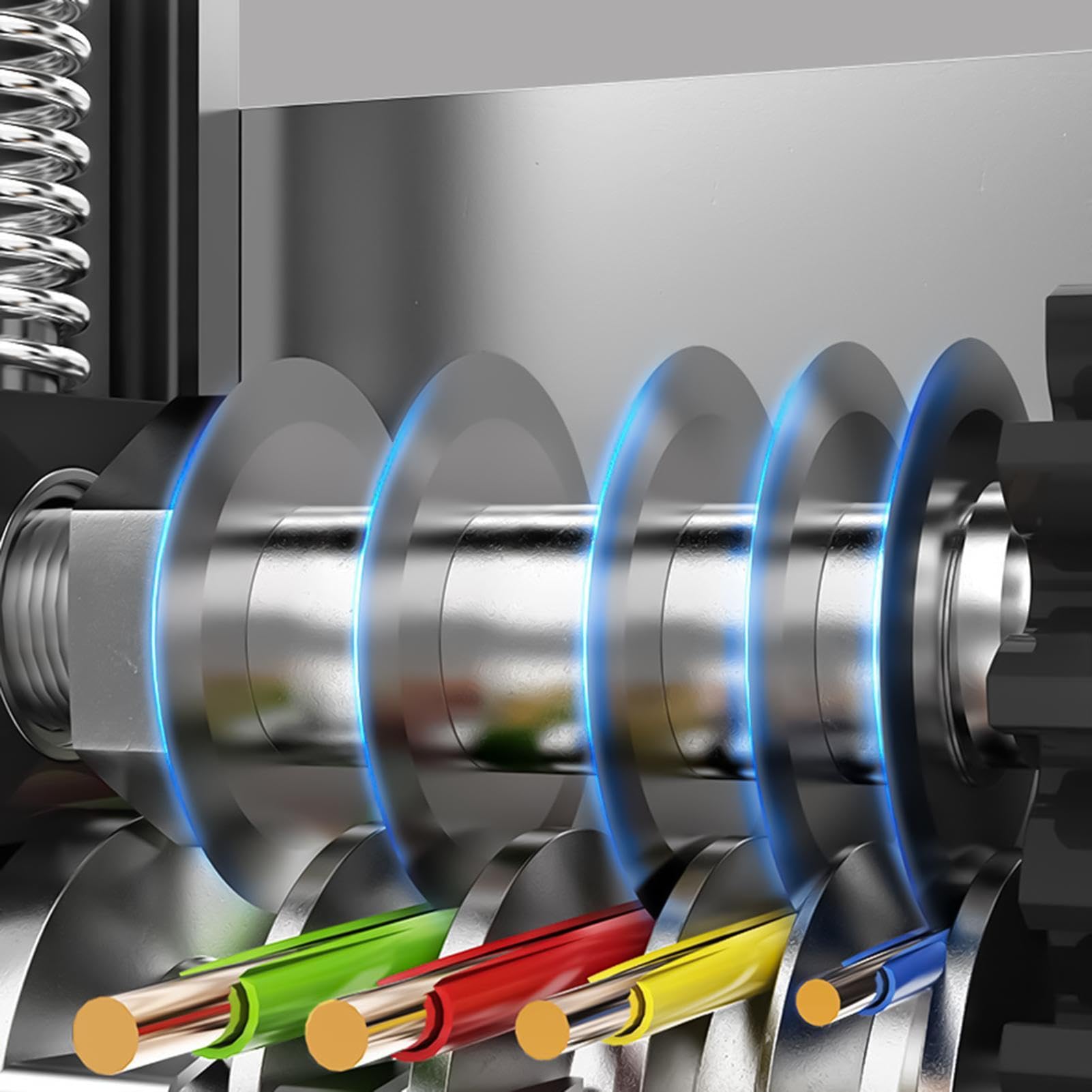 Pince à dénuder fil électrique Outil Manuel Électrique Compact À 6 Canaux | Dénudeurs De Fils Électriques Pour Automobile Marine Aviation Télécom Réseau Ethernet Fibre Optique