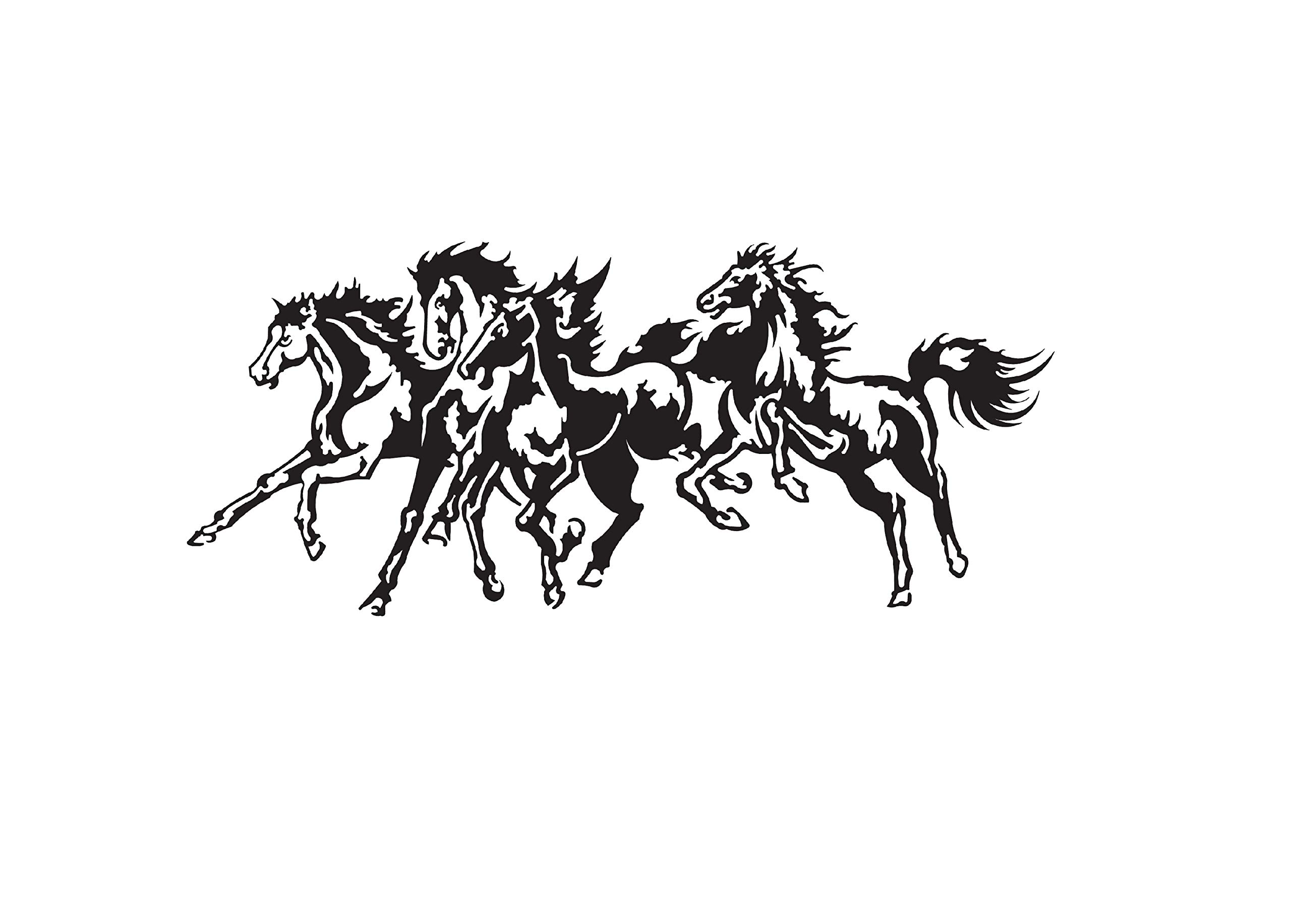 Running Horse Clipart Black And White