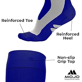 Compression Socks for Women and Men 20-30mmHg Plus Size - XXL Wide Calf Medical Compression Stockings for DVT, Lymphedema, Bariatric Surgery Recovery - Navy, 2X-Large - A601