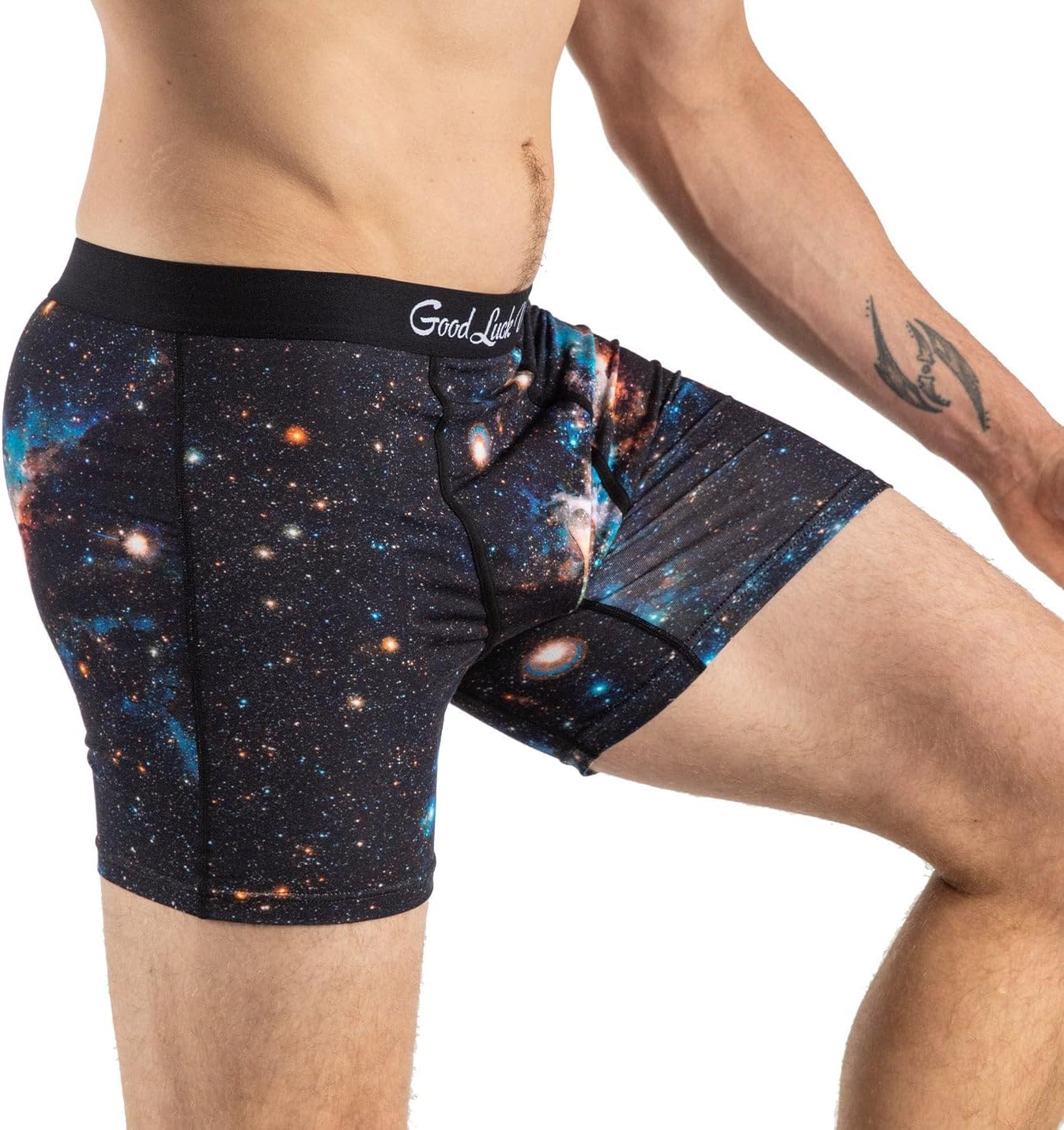 Good Luck Undies Men's Science & Space Boxer Brief Underwear - Image 2
