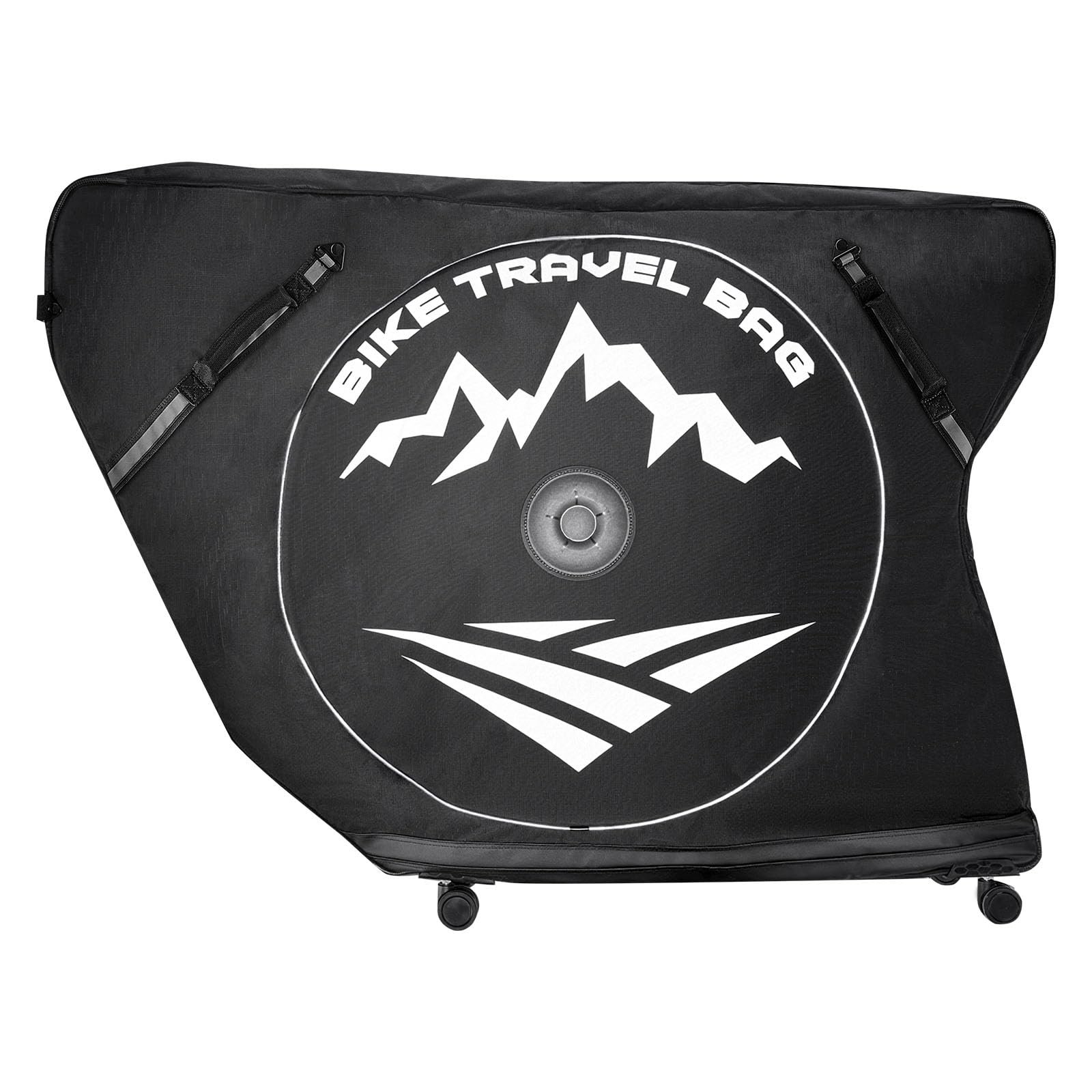 VEVOR Fahrrad Transporttasche, Triathlon-Fahrradtasche mit TSA-Schloss & Doppelreißverschluss, bis max. 106 cm Radstand, für Reisen, Outdoor-Aktivitäten, Zug-, Flugzeug- & U-Bahn-Transport