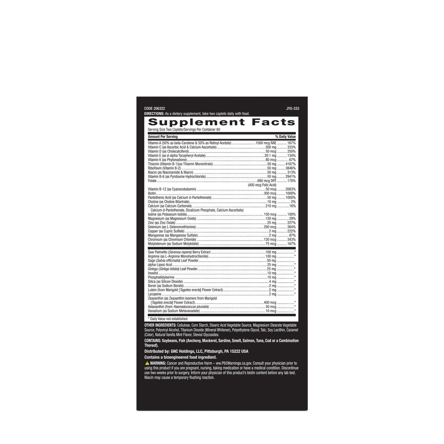 GNC Mega Men 50 Plus Multivitamin for Men, Heart & Prostate, 120 Count — Amazon image 9