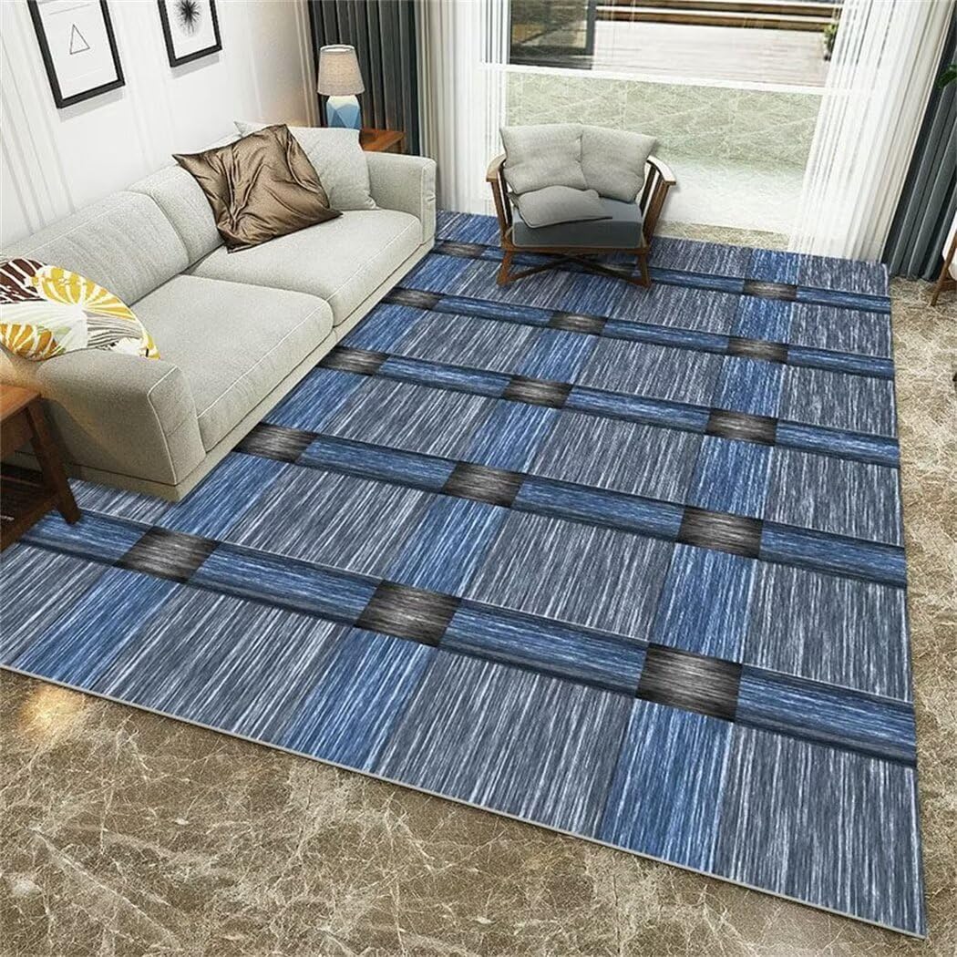 Tapis de salon carré géométrique déco chambre tapis absorbant lavable 60x90