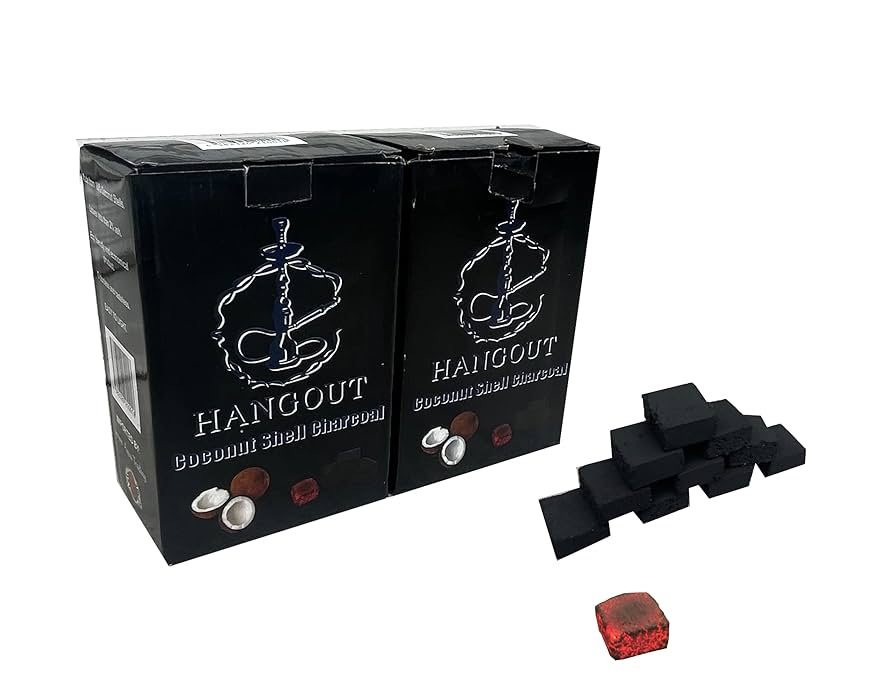 Amazon.co.jp: シーシャ 炭 1kg 144ピース ココナッツ 100％天然