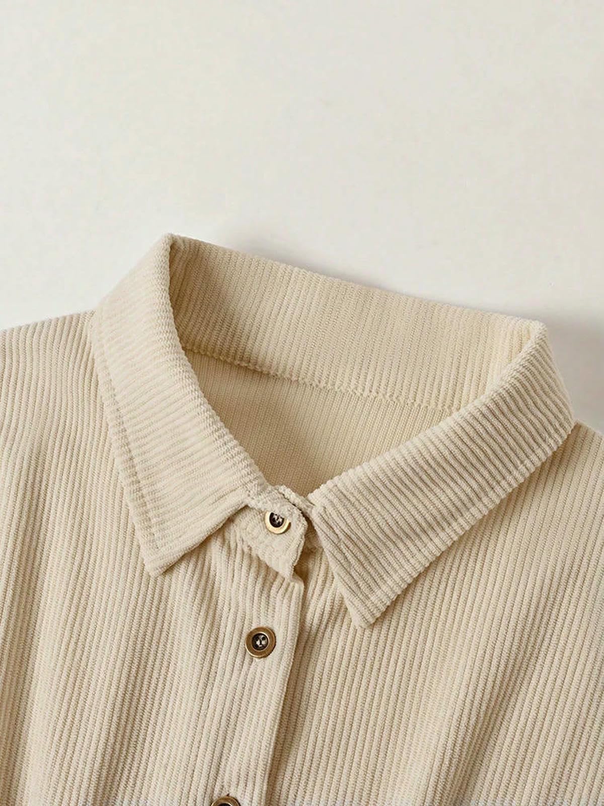 Vestiti a Maniche Lunghe Abito da Camicia Donna Preppy, Nuovo Solide, Elegante Midi Casual, Ufficio Classico E Vestito Quotidiano, Eleganti Abiti