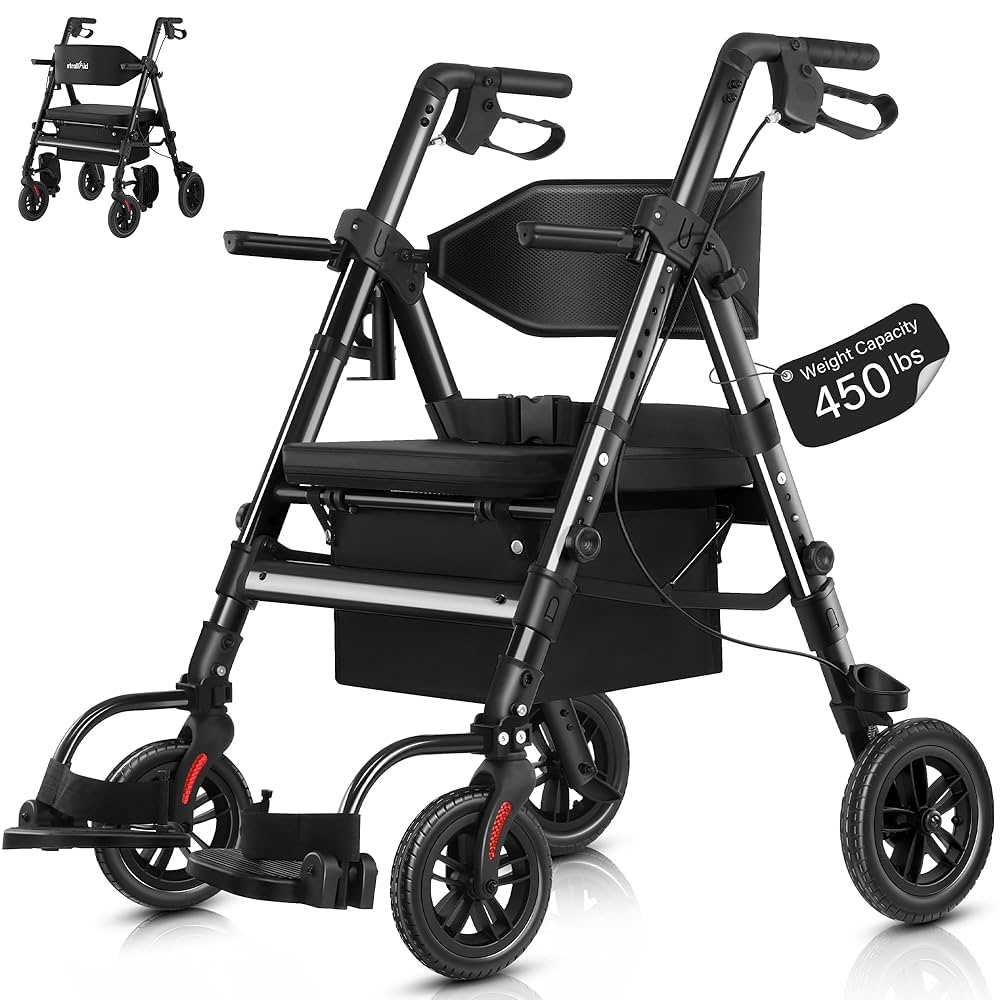 Amazon.com: Walkers for Seniors,Rollator Walker with Seat