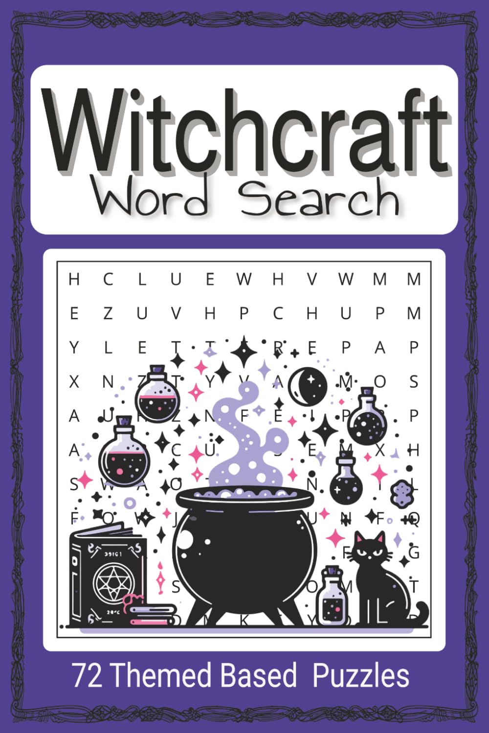 Witchcraft Themed Word Search Puzzle Book: Easy To Read word Find