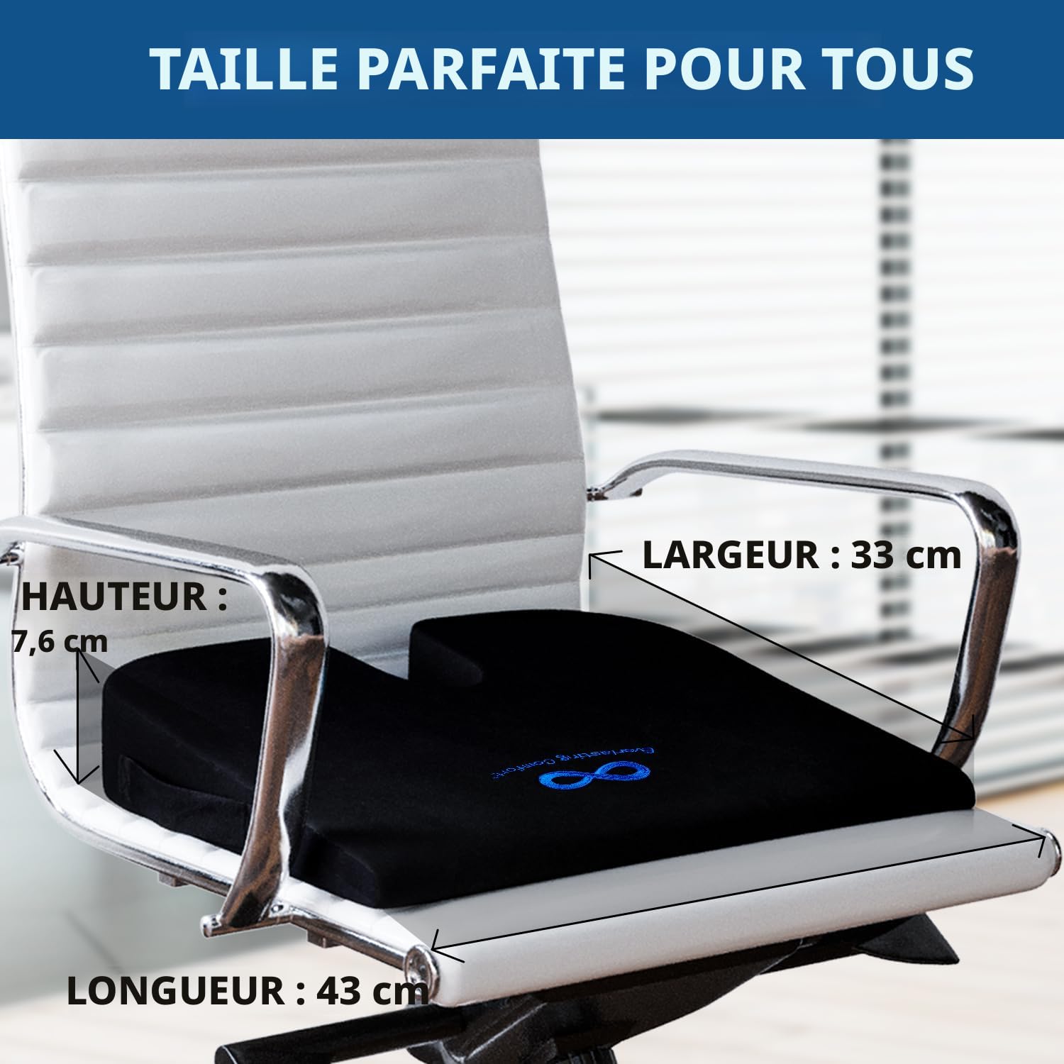 Coussin Réhausseur Auto à Mémoire De Forme France Housses Accessoires Auto