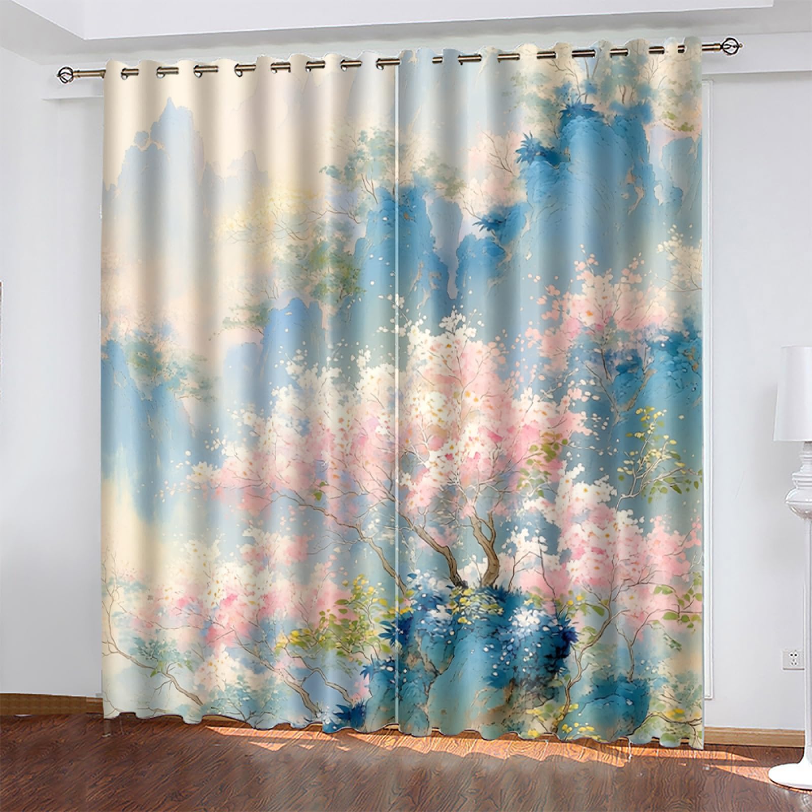 Rideaux occultants pour chambre et salon créant une ambiance douce et tamisée
