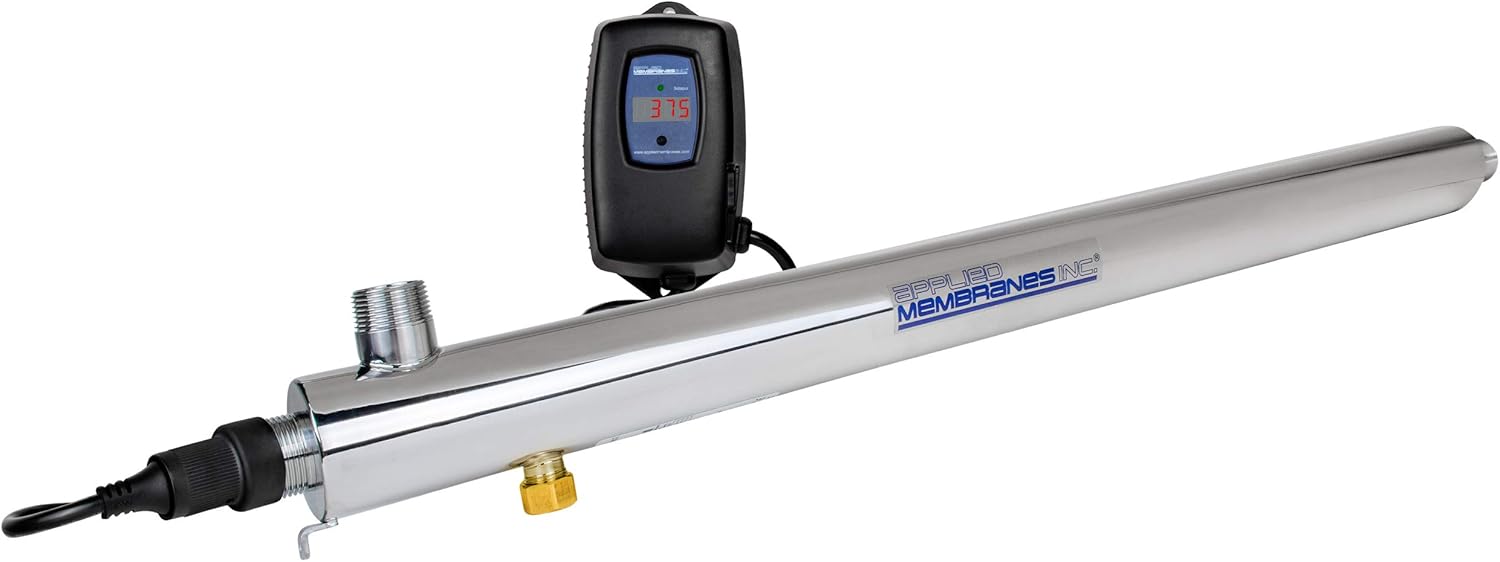 APPLIED MEMBRANES INC. Solapur Whole House Ultraviolet Water Purifier UV Sterilizer for Point of Entry Drinking Water Purification | 11 GPM | Helios Series UV-SPH-11