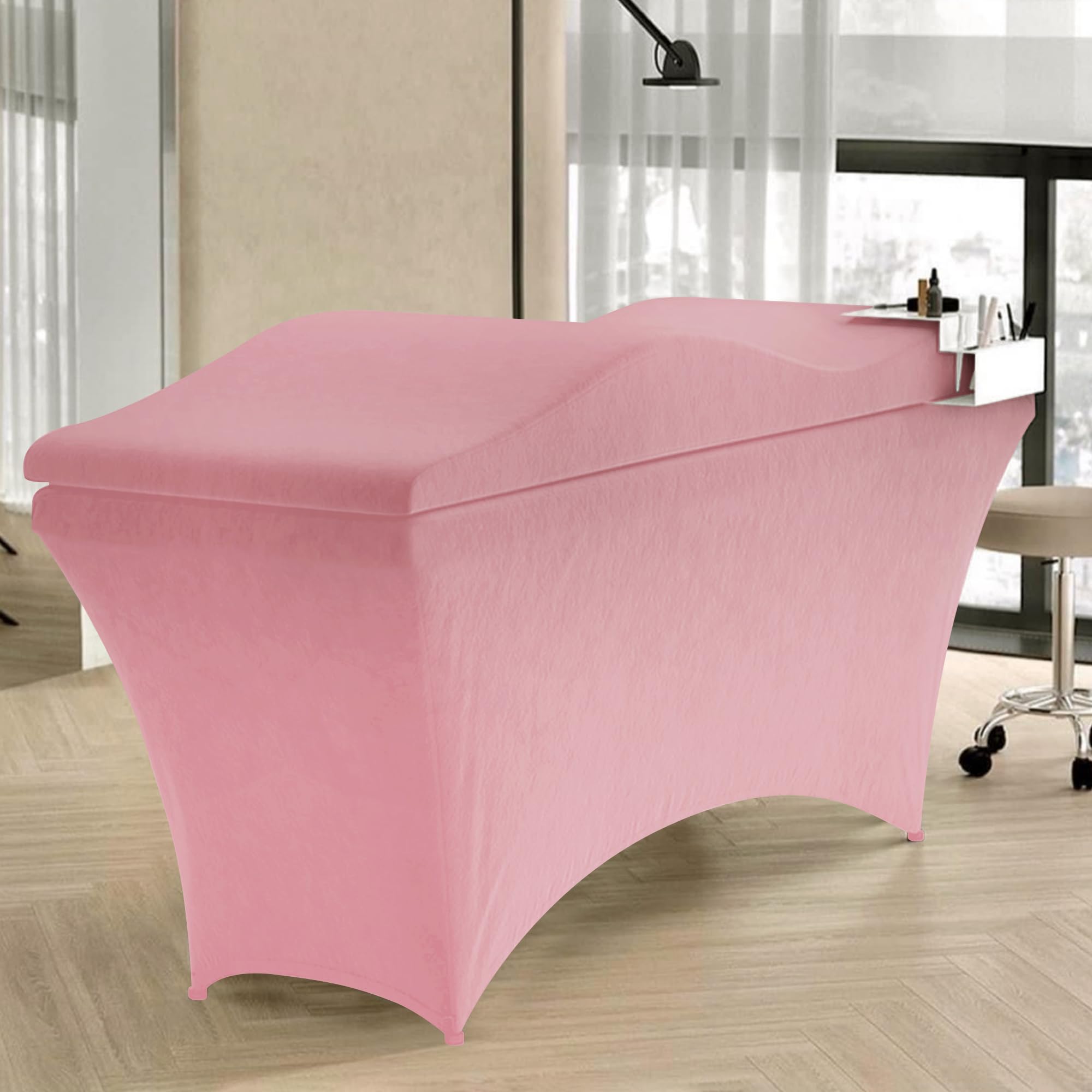Lash Bed Foam Topper, Massage Table High-Density Foam Mattress Topper, Ergonomic Curved Lash Bed Cushion for Beauty Salon