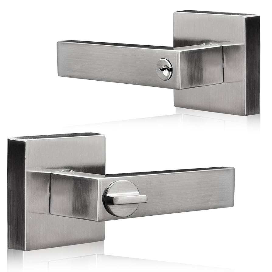 XFORT Quad Passage Knob Set Polished Chrome, Door Knob For Internal Wooden Doors, Complete Set With Tubular Latch - Online Marketplace