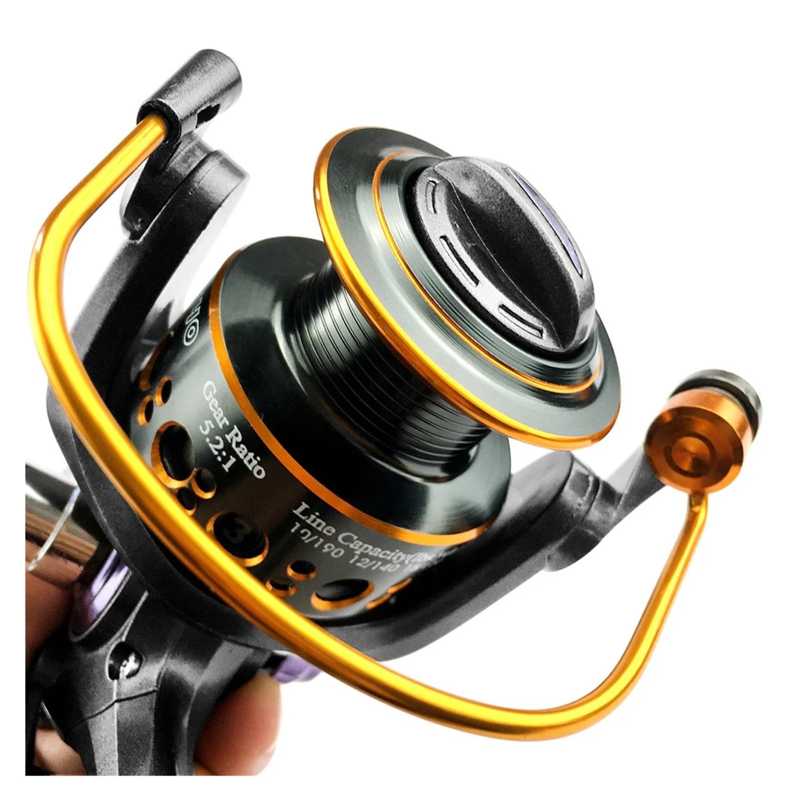 Kołowrotek z podwójnym hamulcem Mocny kołowrotek spinningowy Carretilha De Pesca Molinete Kołowrotki Trolling Accesorios Mar Solidny I Lekki