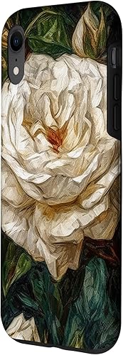 Vista 62 de Funda para iPhone 13 Van Gogh Art White Flower White Roses