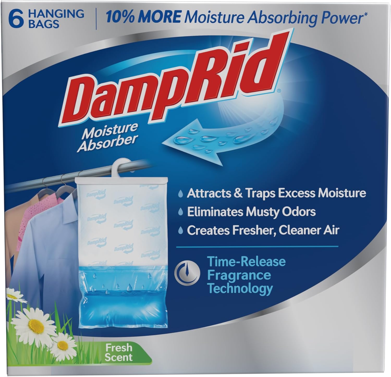 DampRid Fresh Scent Hanging Moisture Absorbers (6-pack)