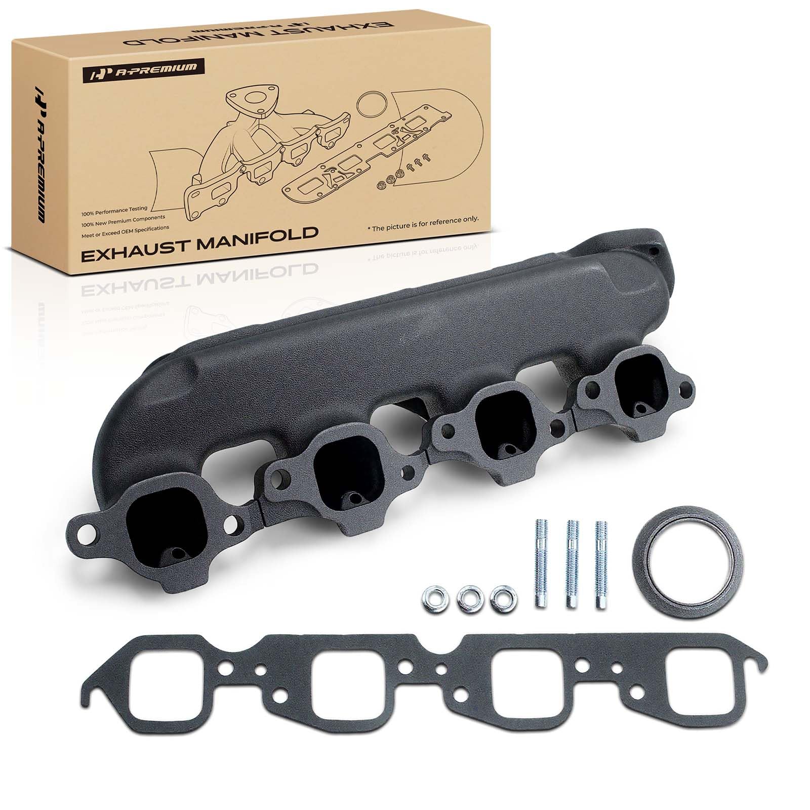 Photo 1 of **GASKET HAS DAMAGE*** A-Premium V8 7.4L Exhaust Manifold W/Gasket Compatible with Chevy & GMC - C,K Class - 1988-1995 - C1500, C2500, C3500, C3500HD, K2500, K3500, C2500 K2500 Suburban, Left Side