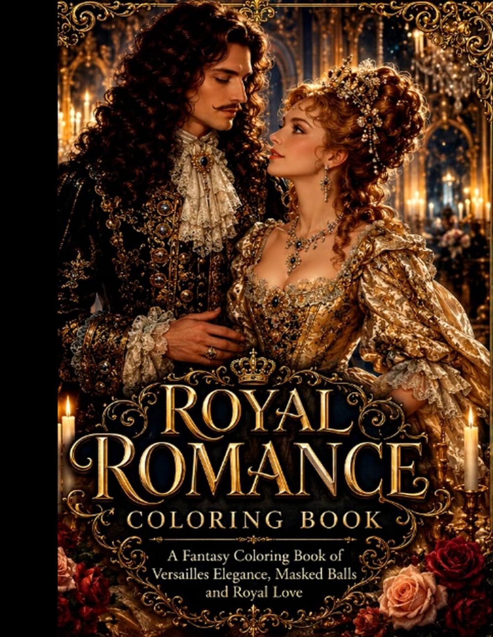 Versailles Fantasy Romance Coloring Book: Rococo Coloring Book of Royal Love, Versailles Elegance, Candlelit Balls and French Fantasy Romance