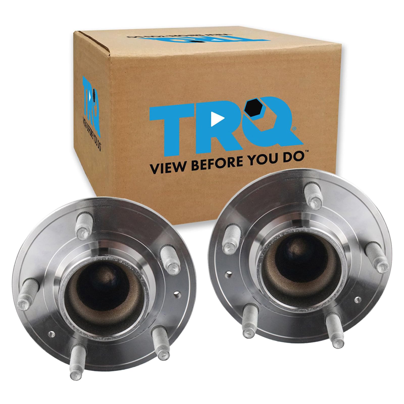 TRQ Rear Left and Right Wheel Bearing &amp; Hub Assembly Set 2 Piece