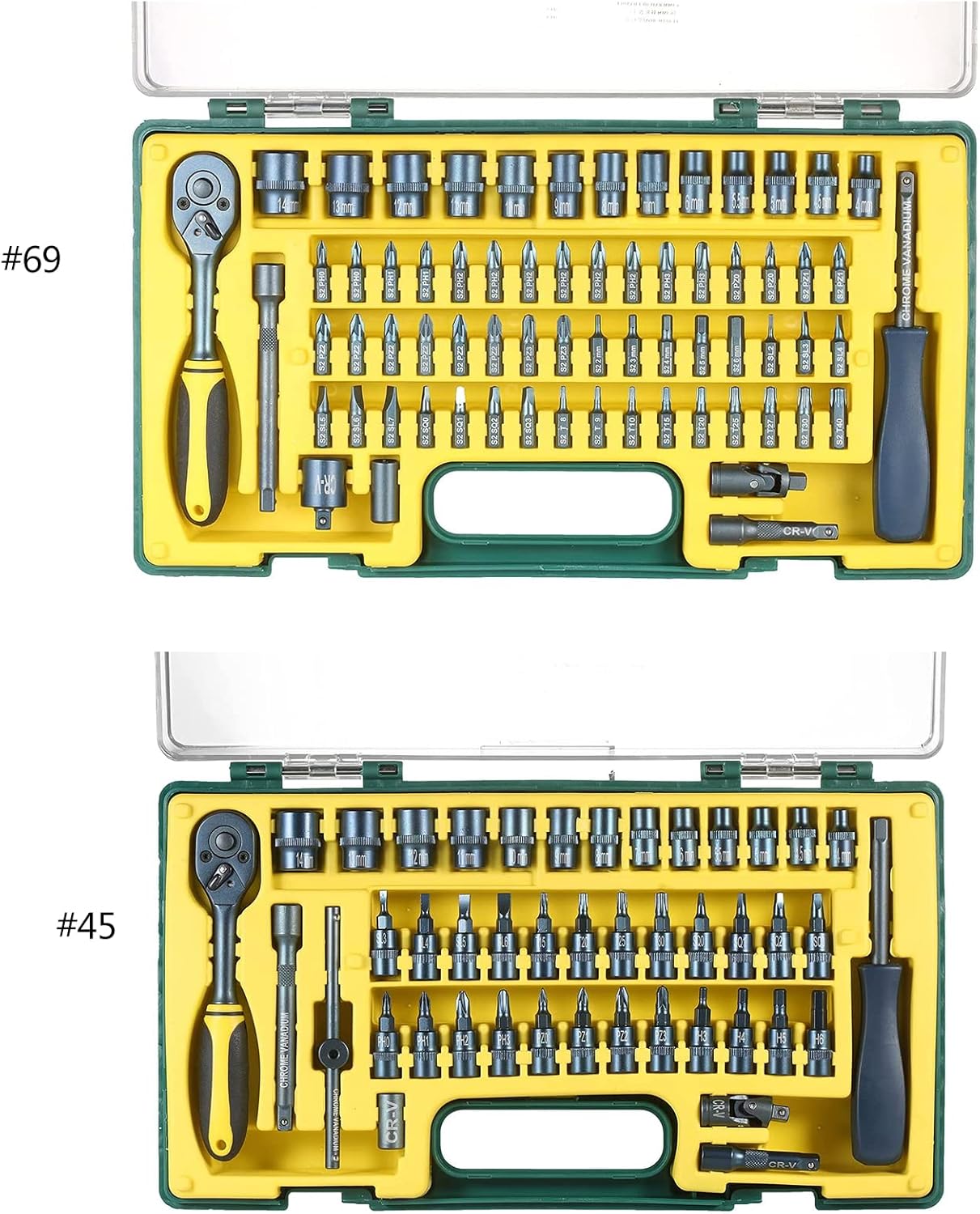 45pcs Auto Repair Tool Set Car Portable Auto Repair Professional Repair Steel For Cars Repair Tools
