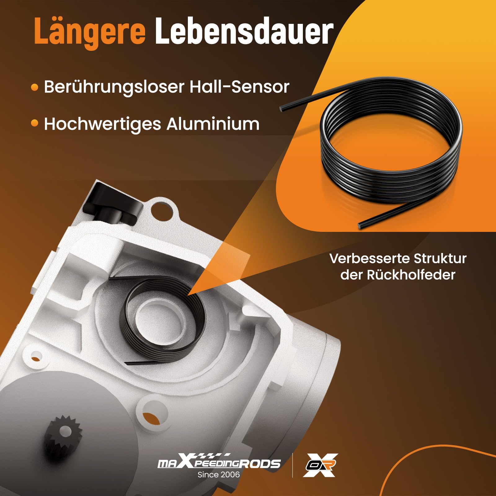 maXpeedingrods Drosselklappe Steuerklappe Luftversorgung 5 für A6 4F 2.7 3.0 059145950A