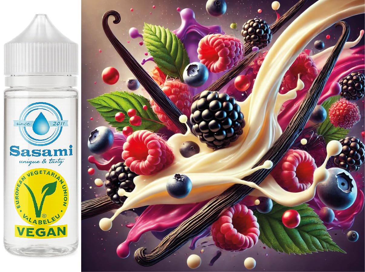 Owoce leśne – wanilia aromat koncentrat – Wegański – Sasami – 100ml