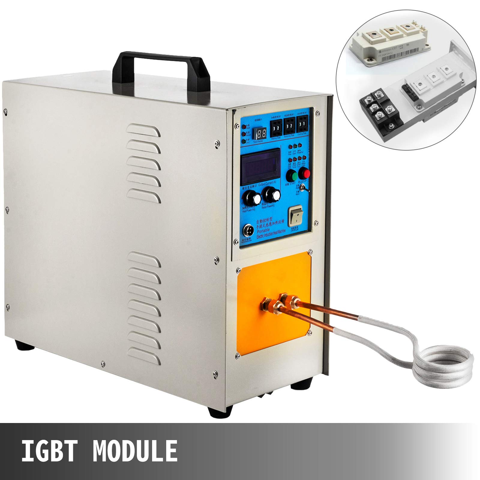 VEVOR 15KW Hochfrequenz-Induktionsofen 30-100 KHz Schmelzofen Schmelzofen LH-15A 230V Heizsystem