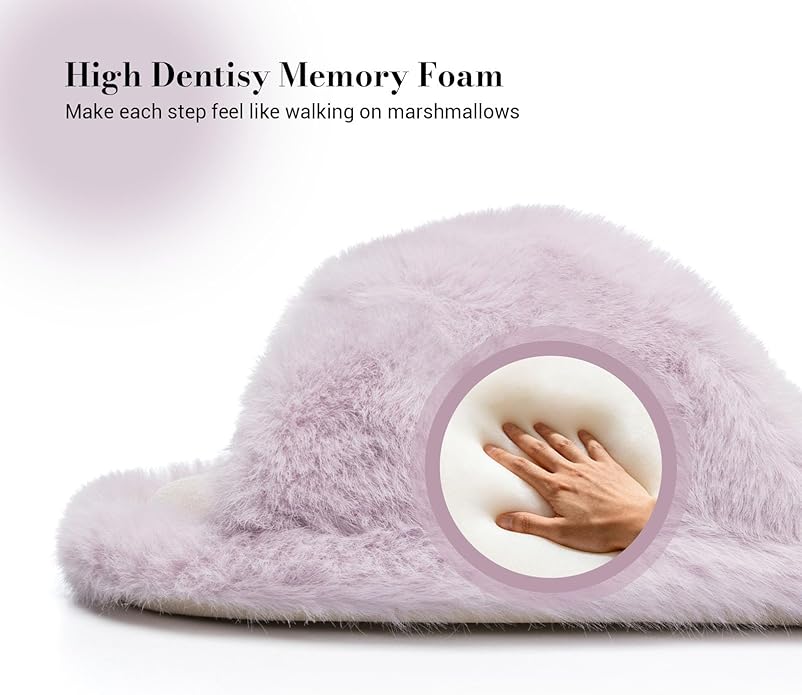 Pantuflas de Mujer con Tira Cruzada y Espuma Viscoelástica miniatura 4
