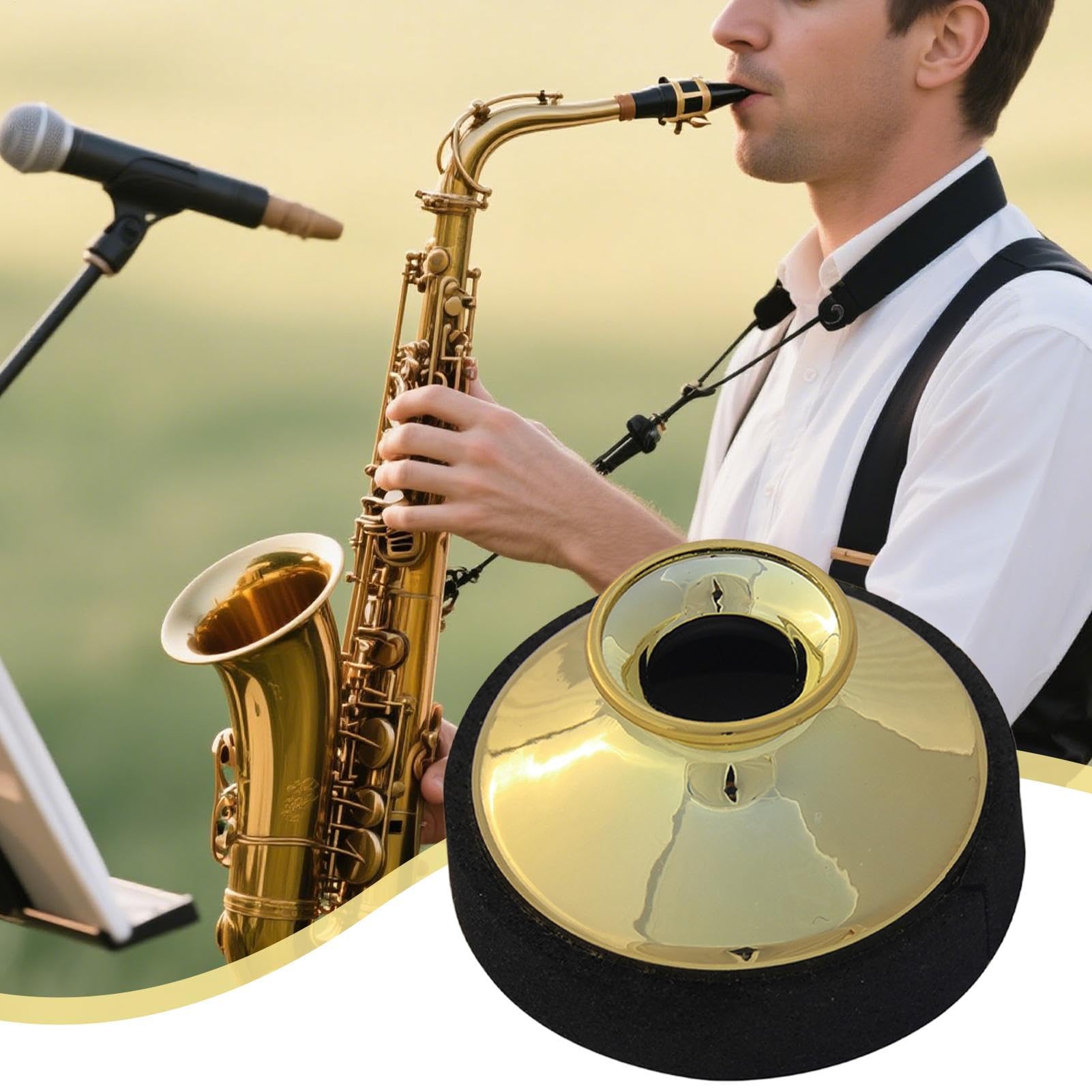 Alt Saxophon Dämpfer | Sax Schalldämpfer,Leichter Geräuschreduzierer, Übungszubehör, Instrumententeil für Anfänger