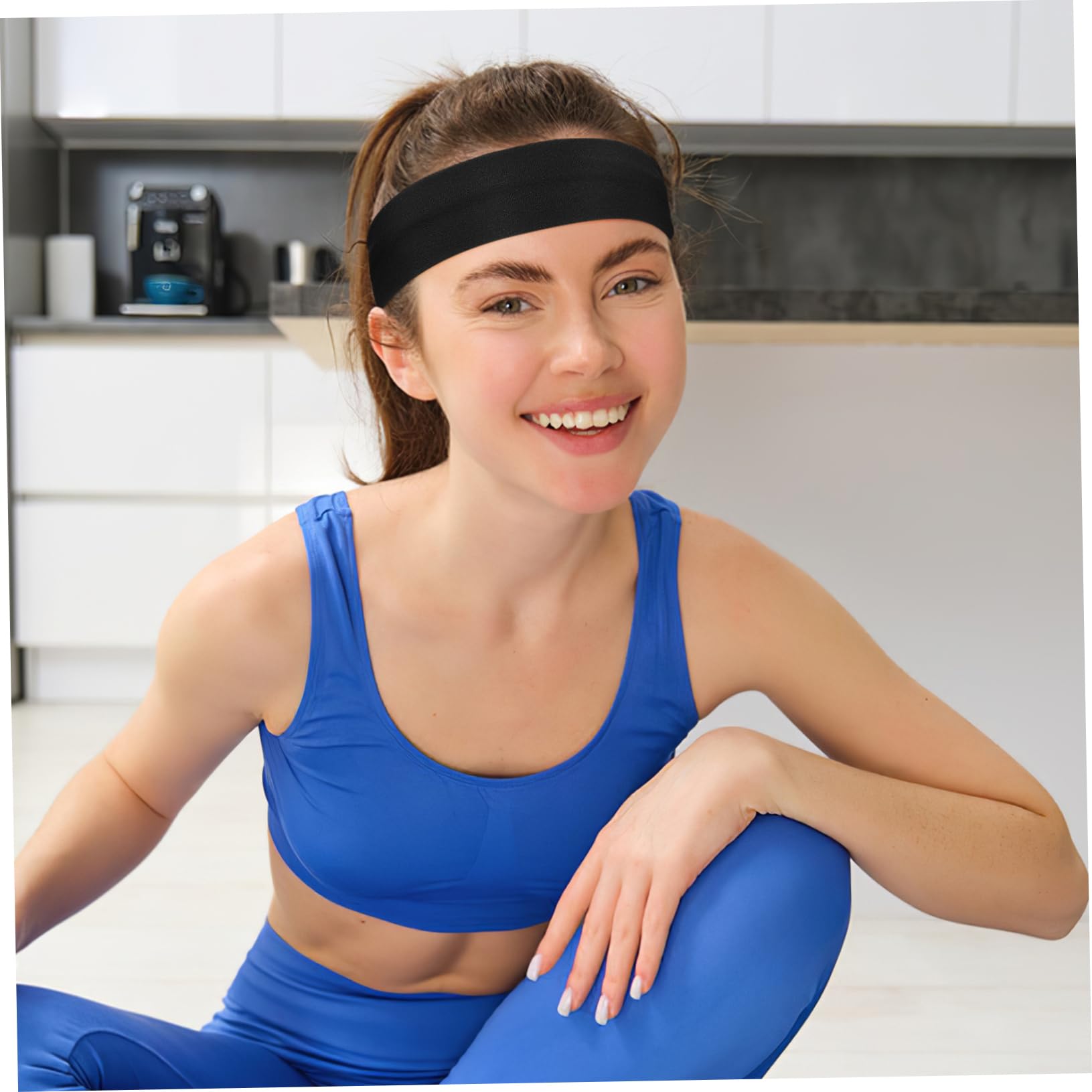 Sports Headbands Unisex Sweatband Moisture Wicking Non Slip Running Hiking Yoga Vsiopy Men main image 3