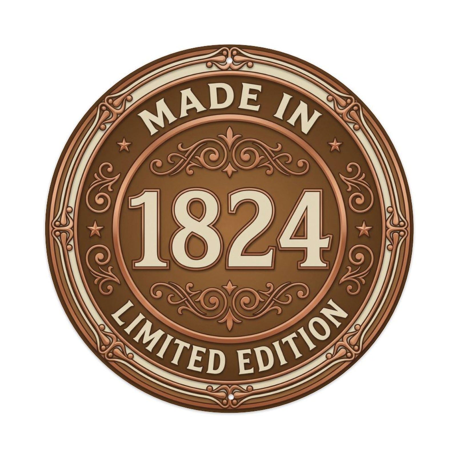 Okahys 8X8inch(20X20cm) Made In 1824 Limited Edition Metal Tin Sign