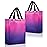 Nush Nush Holographic Reusable Gift Bags Medium Size - Set of 12 Gradient Pink & Purple Gift Bags With Handles - Colorful Party Favor Bag for Birthday Party Favors, Halloween, Christmas - 8x4x10