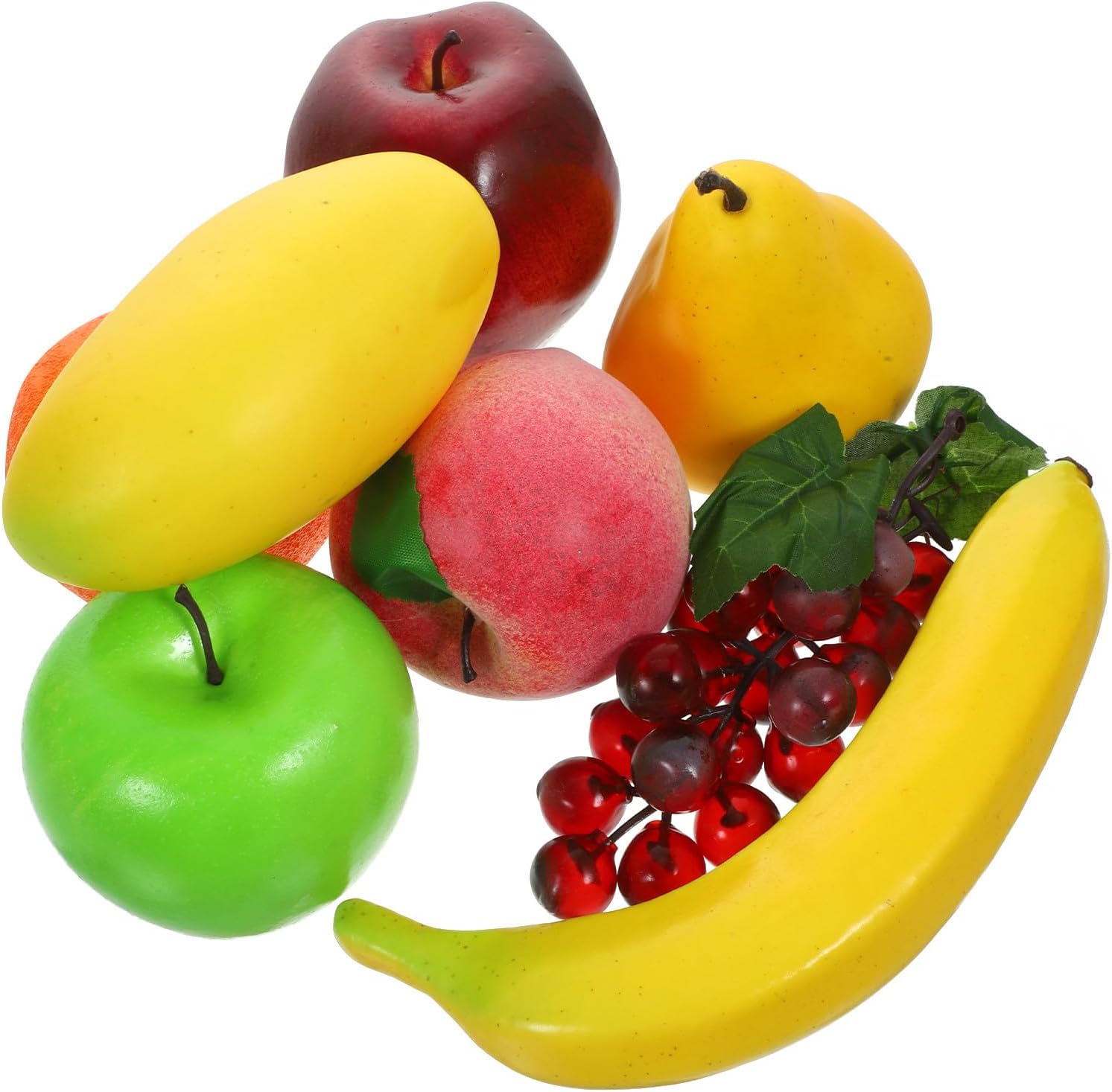 Uonlytech Artificial Fruits Model Set 8pcs Simulation Fruits Prop for Home Decoration Photo Shoot and Kitchen Display