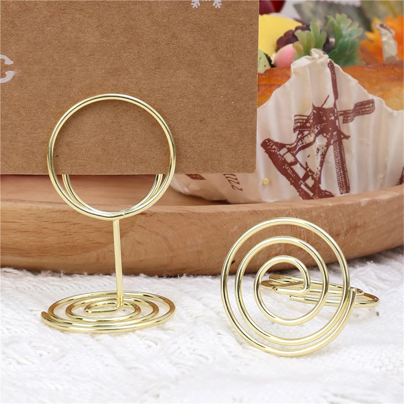 Lot de 50 ou 120 porte-cartes en métal pour marque-place, photos, numéros de table de mariage, décoration d'intérieur, pour tables, magasins, étiquettes, bureau, fête de mariage