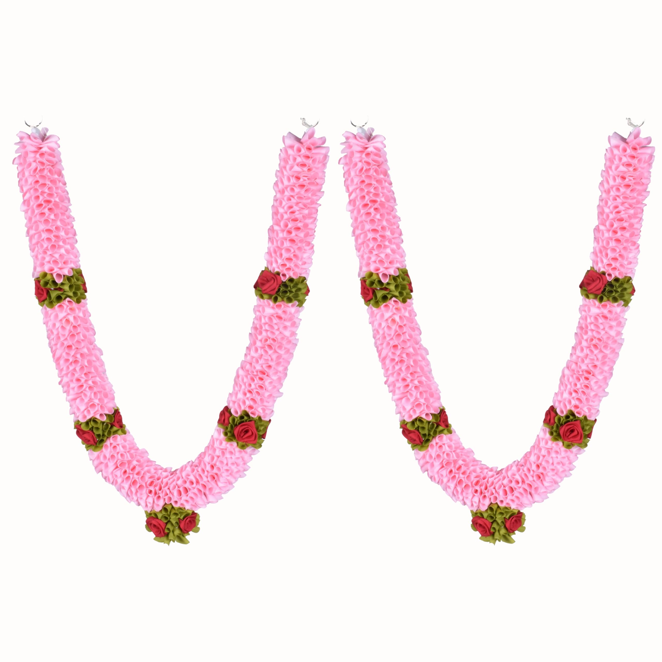 Daedal Crafters- DC236 Pack of Two Medium Size Garland(75 cms), Baby Pink - Image 2 thumbnail