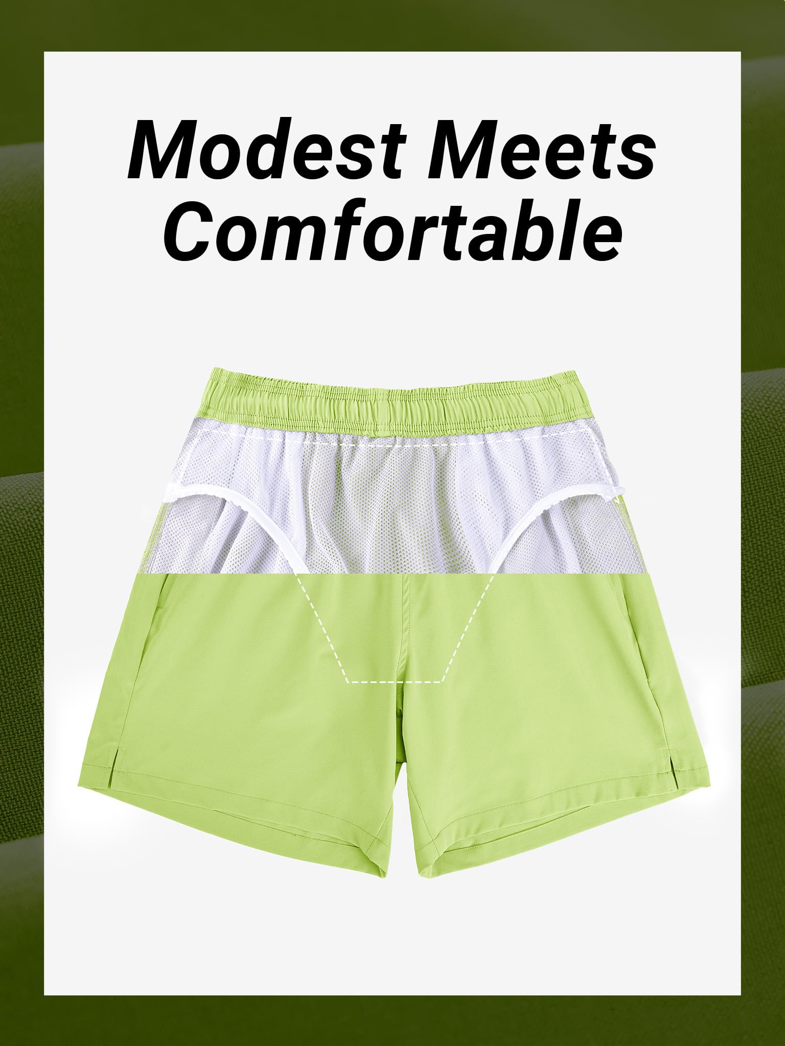 Arcweg Pantaloncini da Bagno Uomo Asciugatura Veloce Calzoncini da Bango Mare Beach Costume da Bagno Fodera Rete con Taschino e Coulisse Trunks