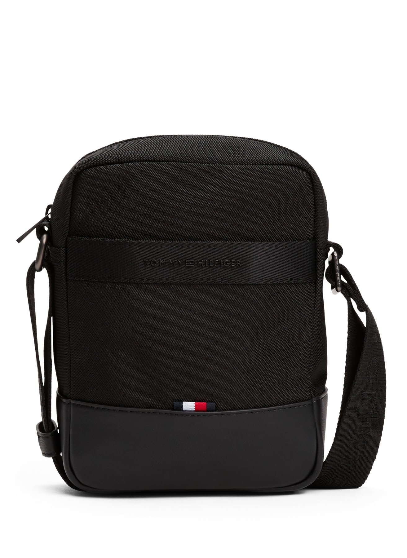 Tommy Hilfiger Nylon Postacı Çantası, Mini, AM0AM13472, Siyah, Erkek