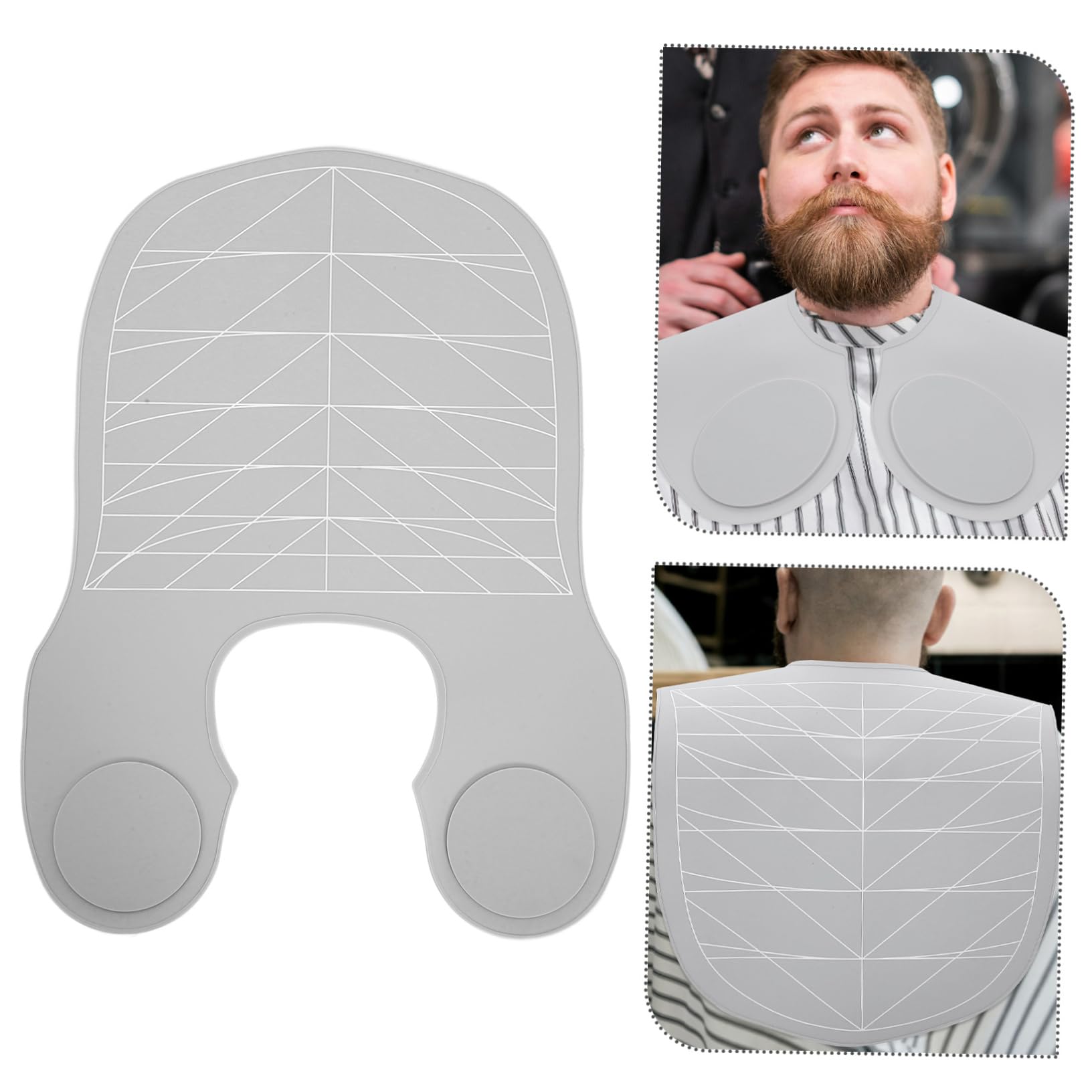 Beaupretty Capa de Corte de Pelo de Salón de Silicona para Cuello | Barbería y Permanente, Diseño Simple y Flexible, Uso para Hombres y Niños
