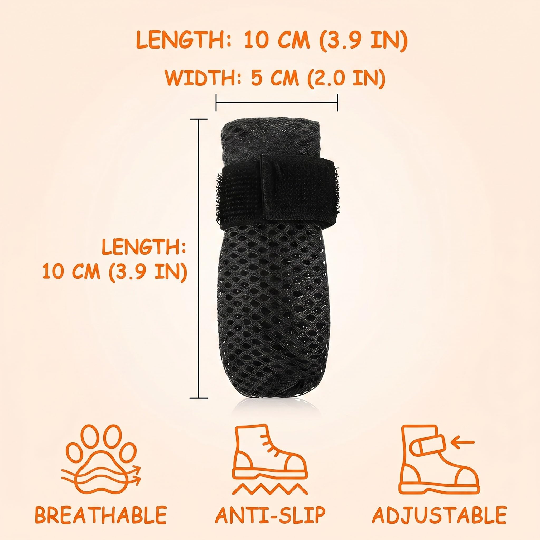 4 Pzs Protectores De Uñas Para Perros, Gatos,Guantes Para Gatos A Prueba De Arañazos, Protector Ajustable De Malla Para Uñas De Gato, Antideslizantes (L/4-7Kg)